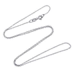 Vintage Sterling Silver 925 Italian Cable Chain Necklace 18.5”